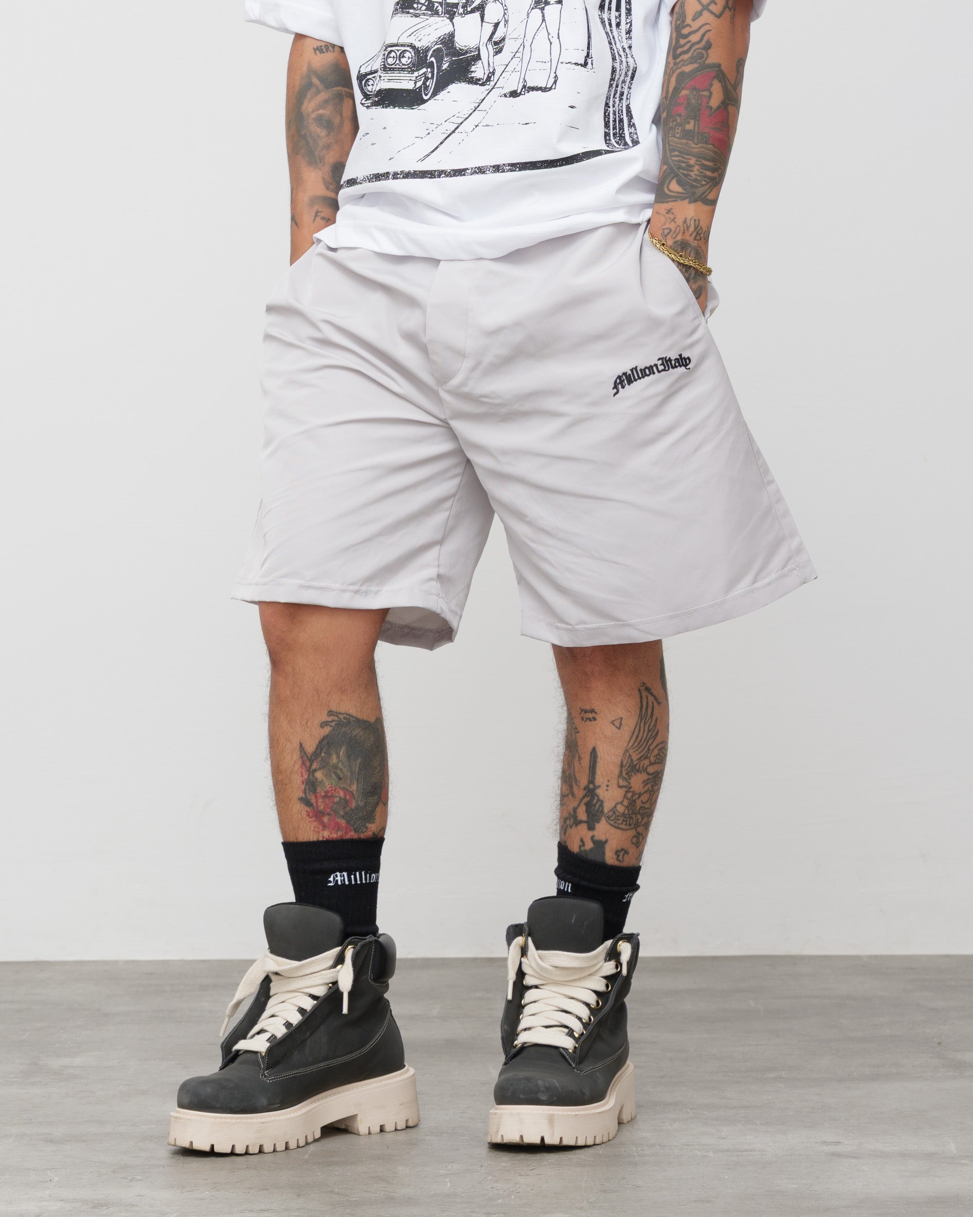 Shorts Tech Inox - Logo Nero