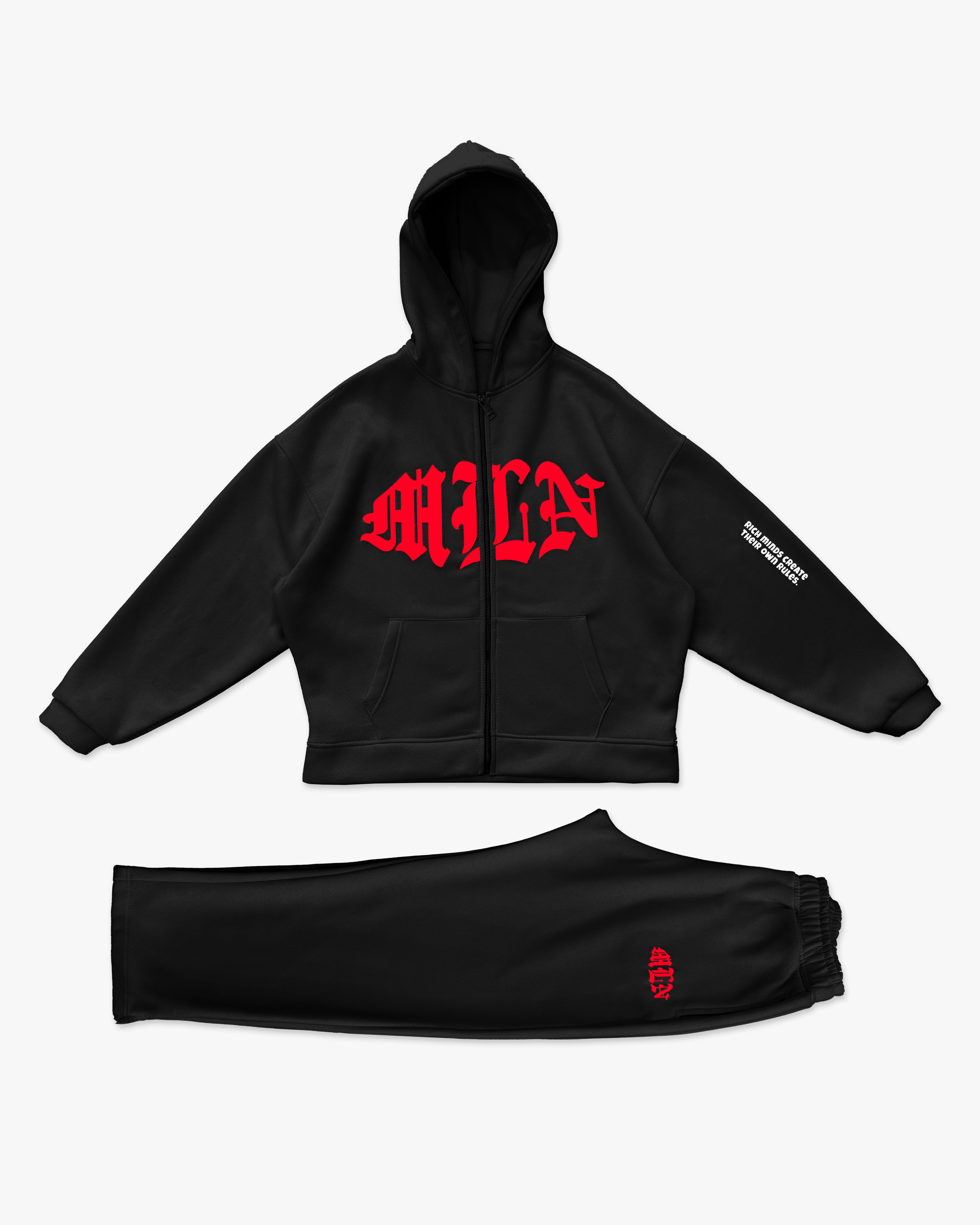 MLN Trainingsanzug Schwarz