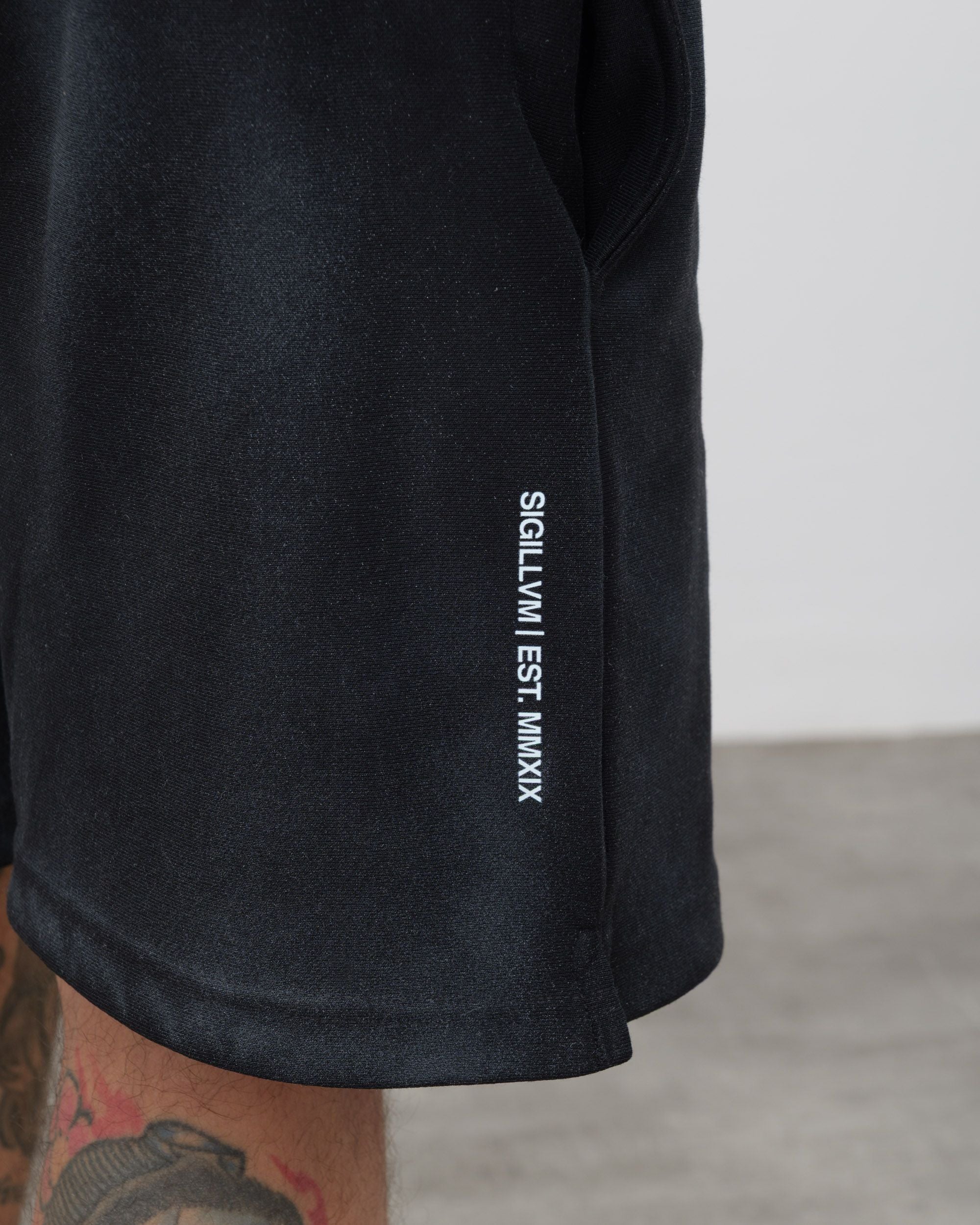 Shorts, schwarzer Schnitt
