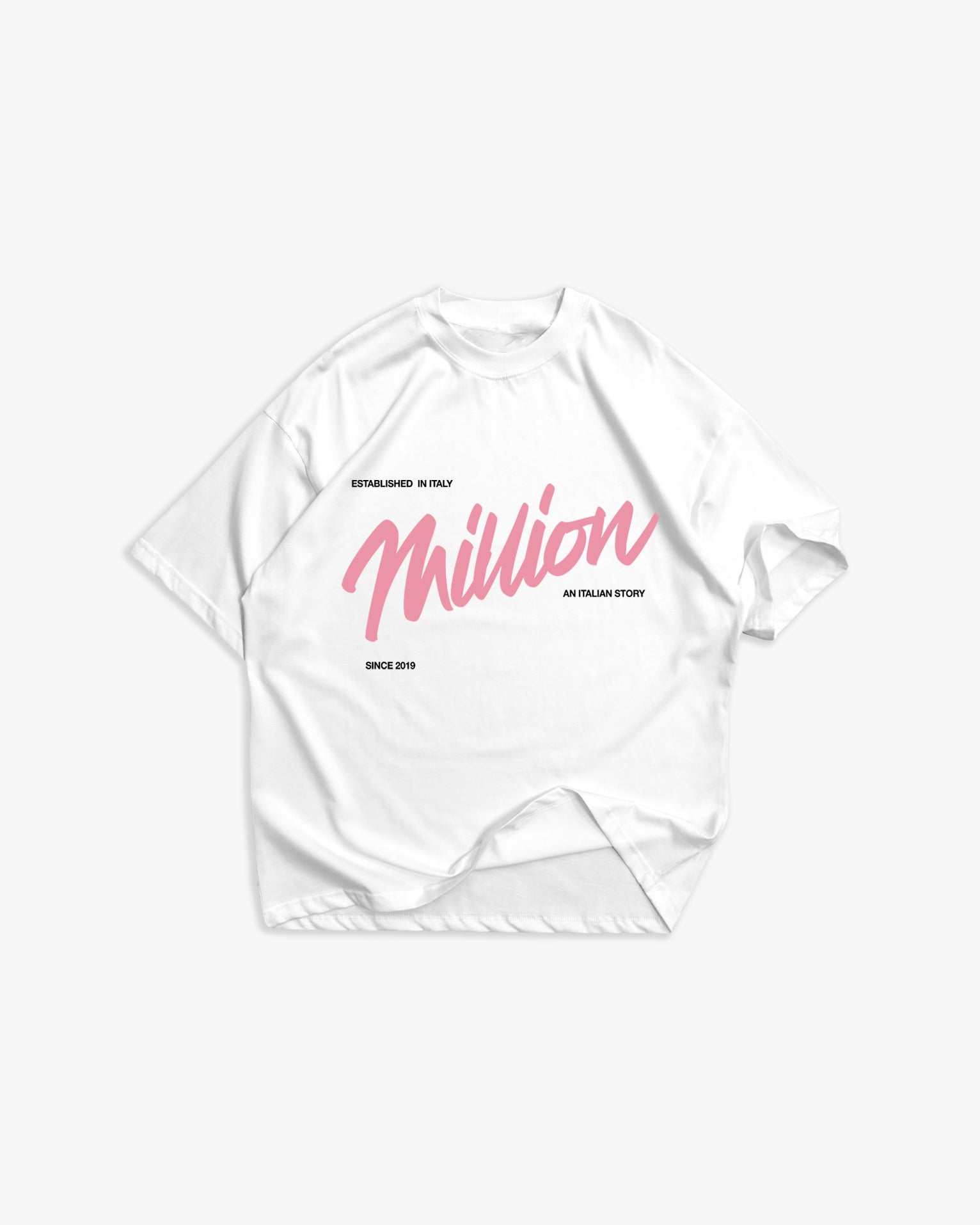 Weißes T-Shirt mit schwarzem Logo