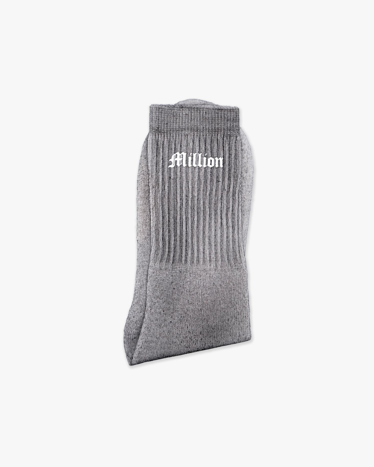 Socken mit weißem Logo vorne
