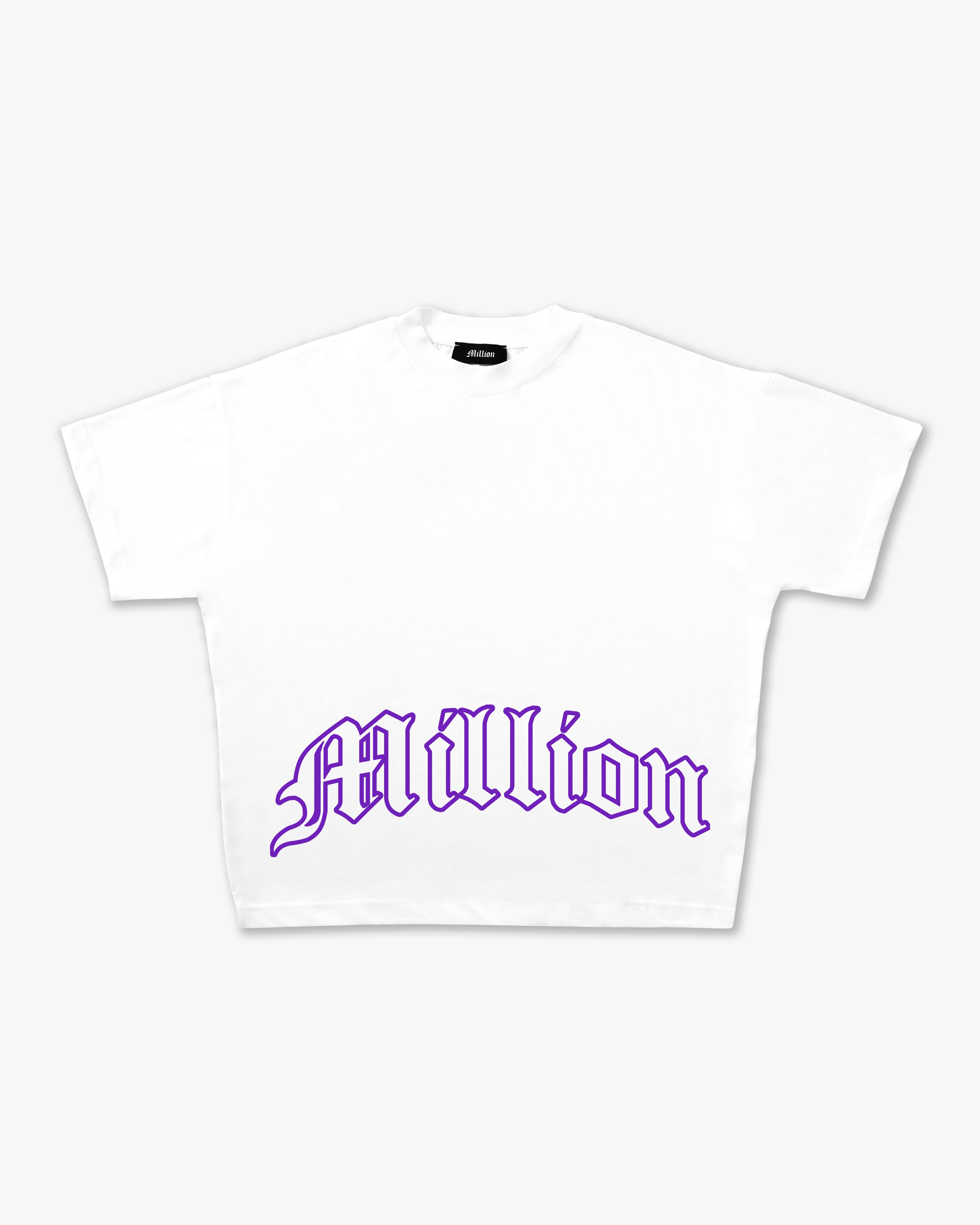 T-Shirt Gothic Outline Violett