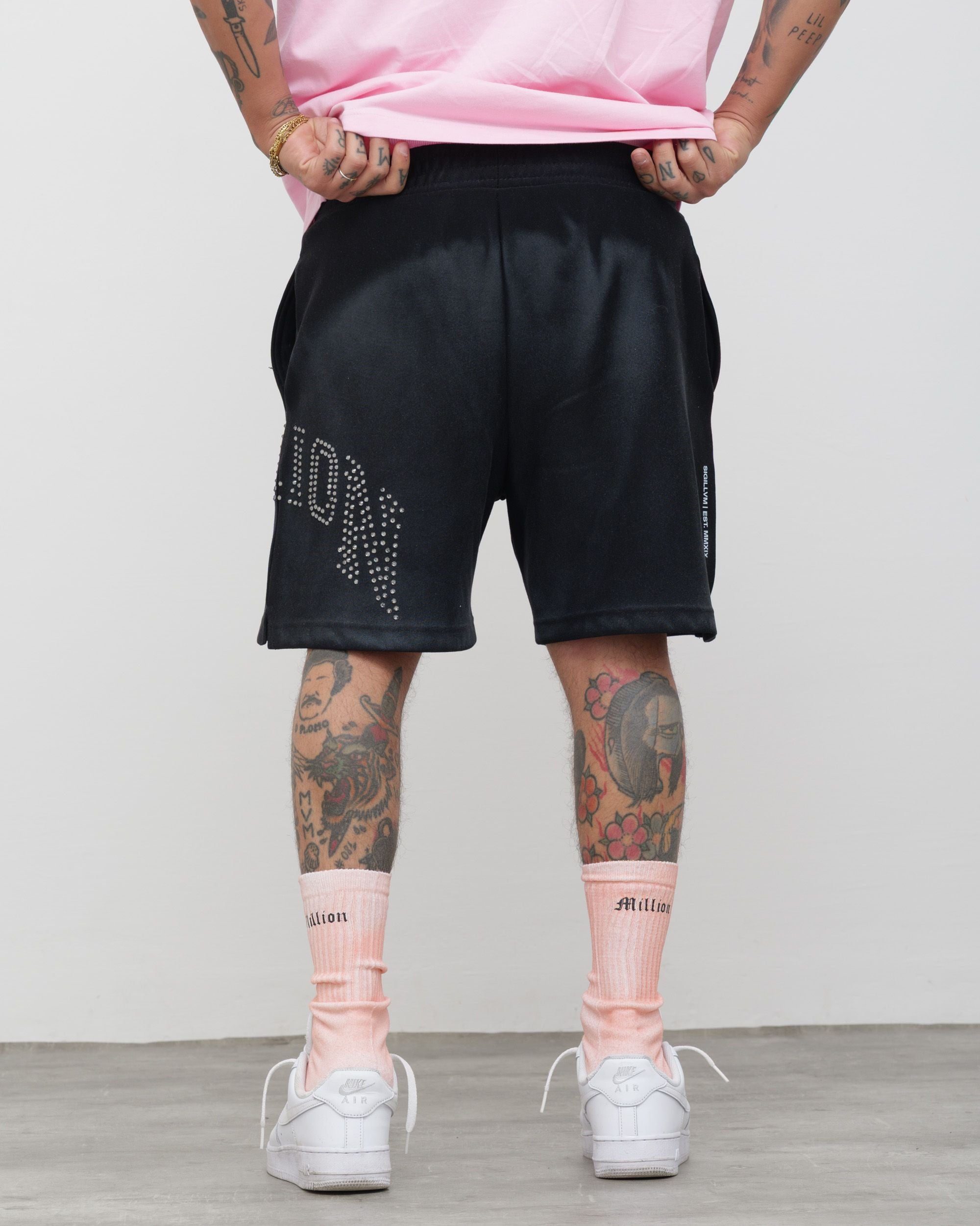 Shorts, schwarzer Schnitt