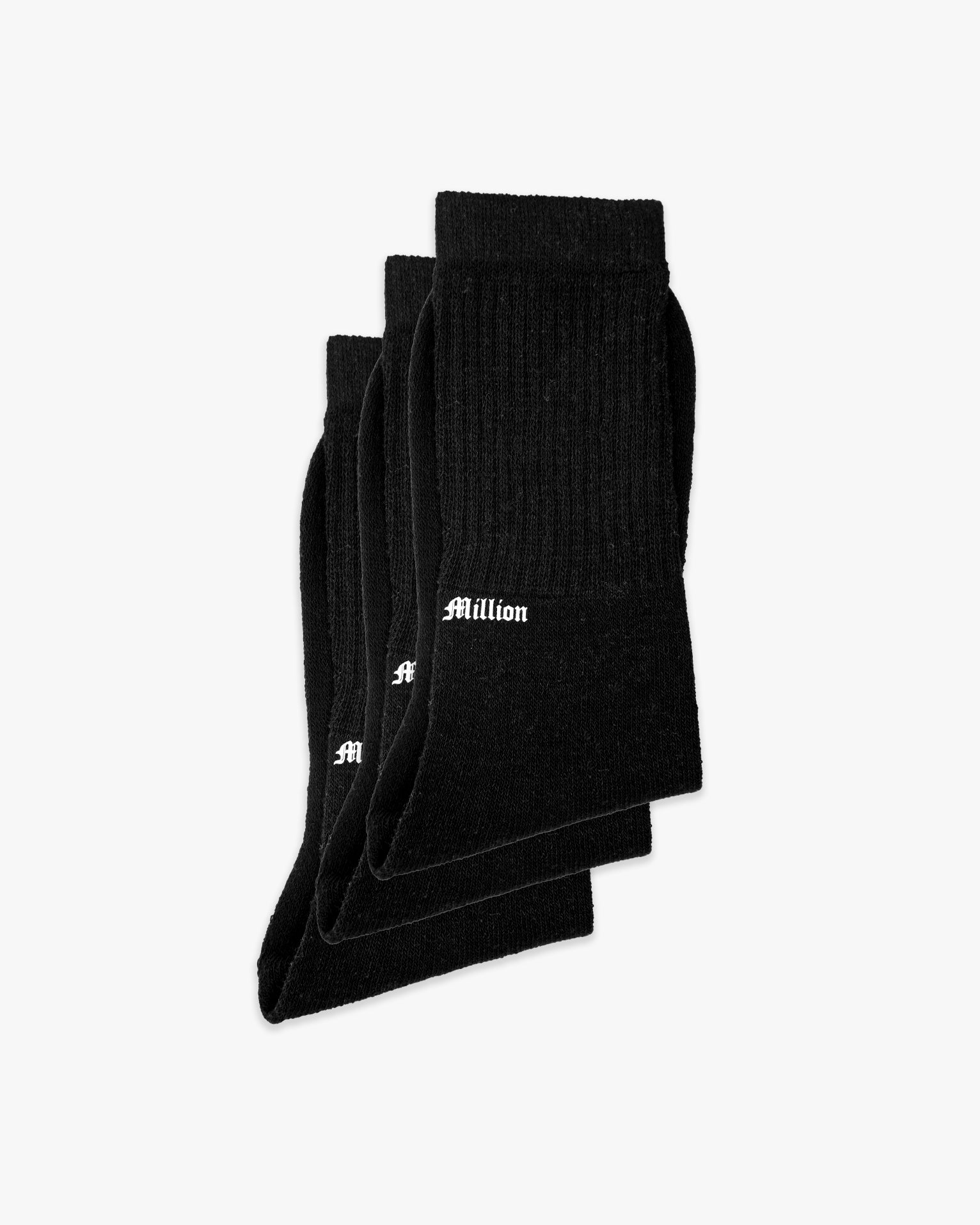 x3 Pack Calzini Neri Logo Mini