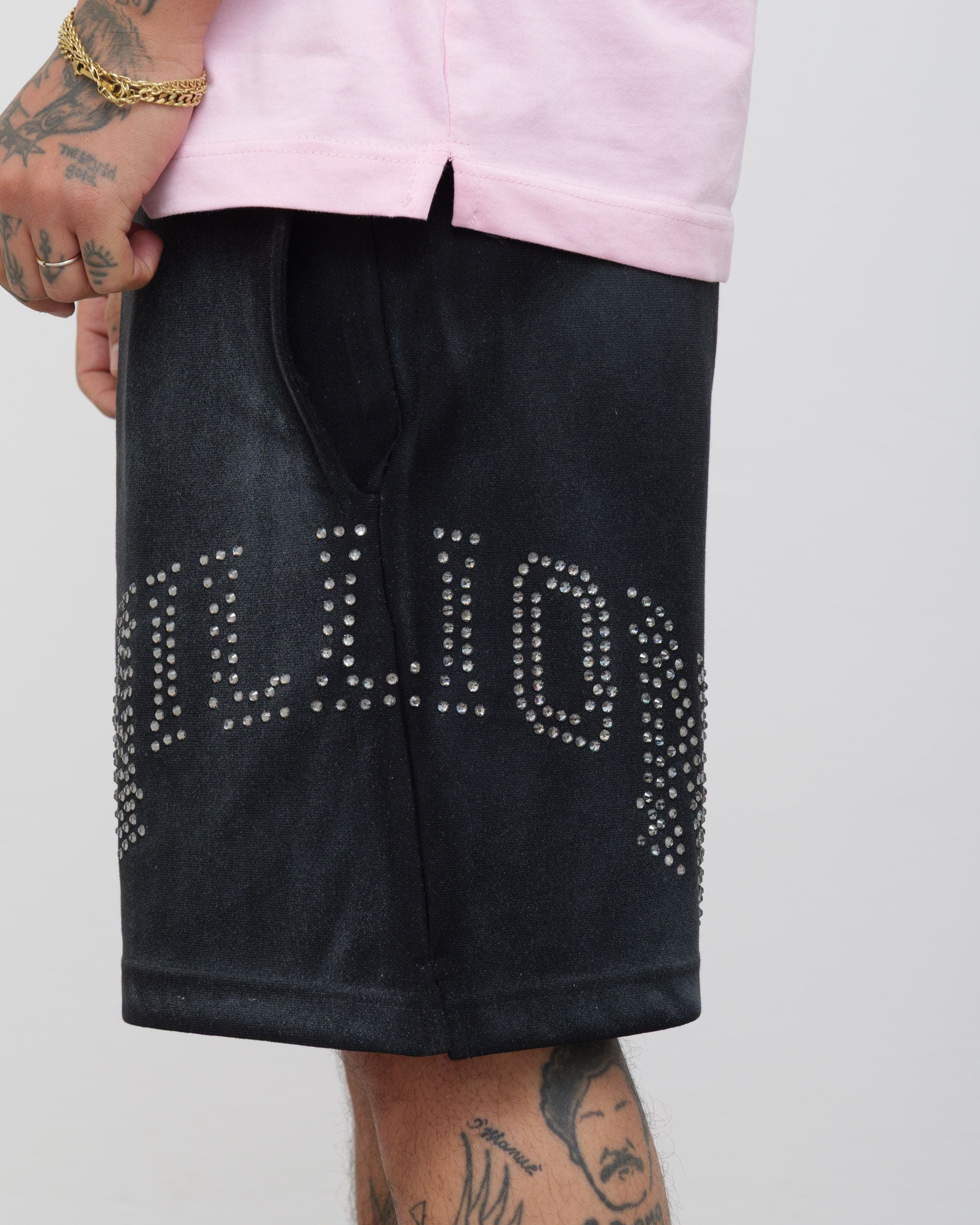 Shorts, schwarzer Schnitt