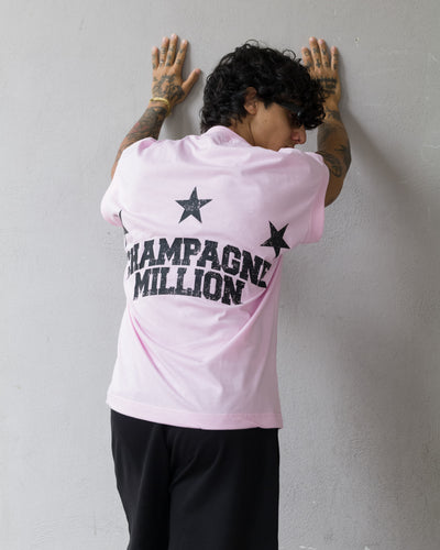 T-Shirt Champagne Million - Rosa
