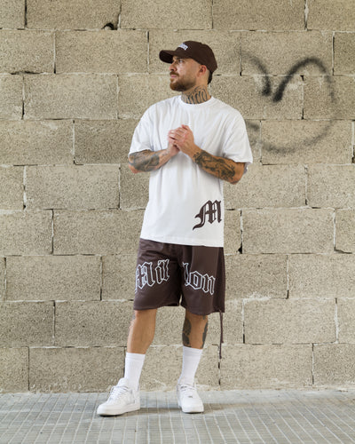 T-Shirt Gothic Braun