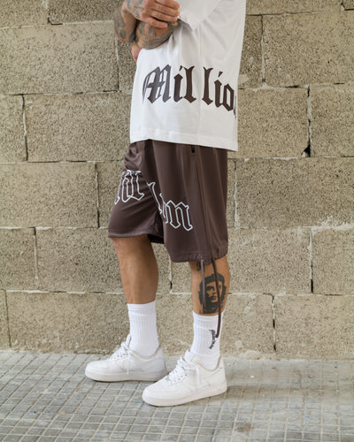 T-Shirt Gothic Braun
