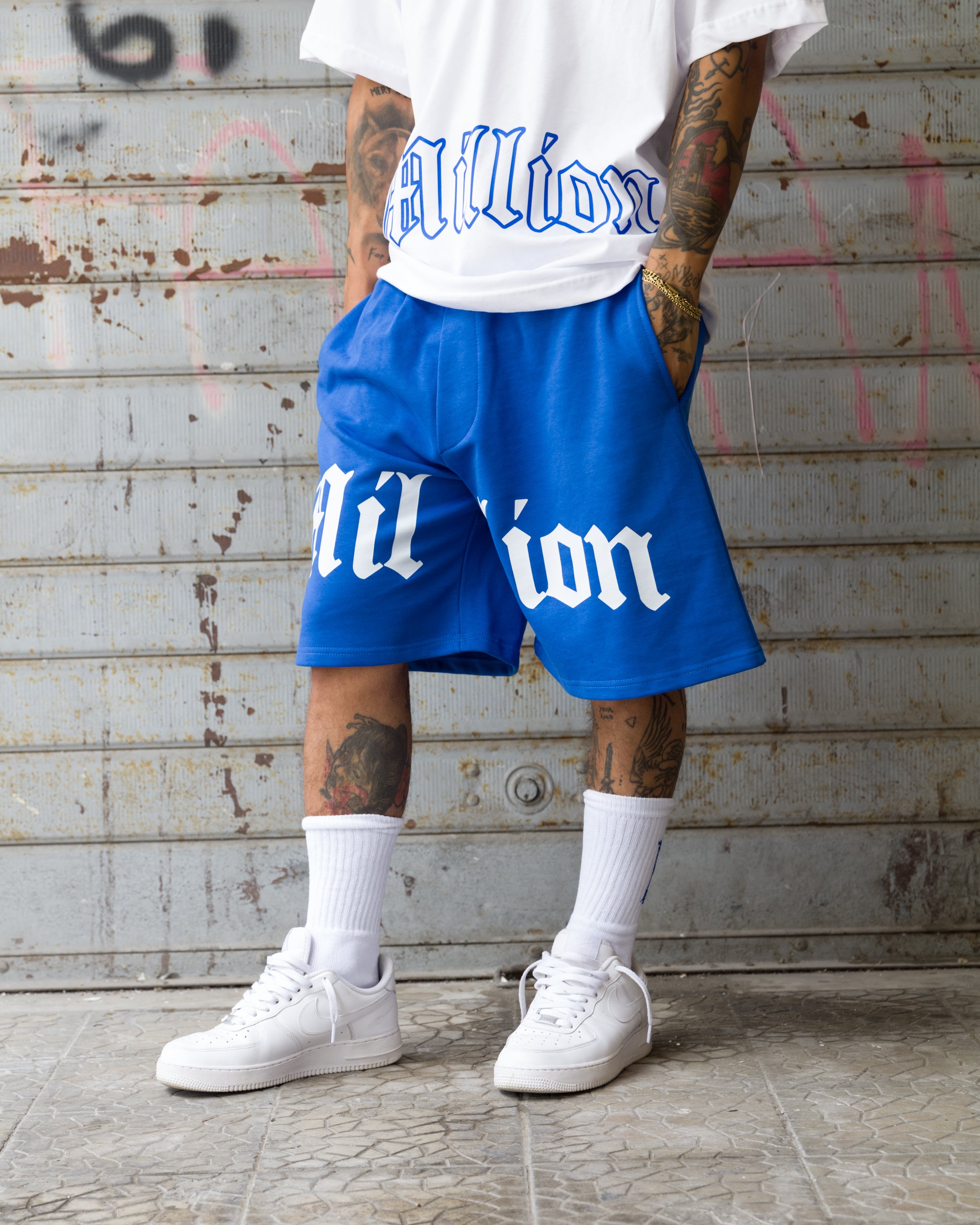 Shorts Logo Königsblau