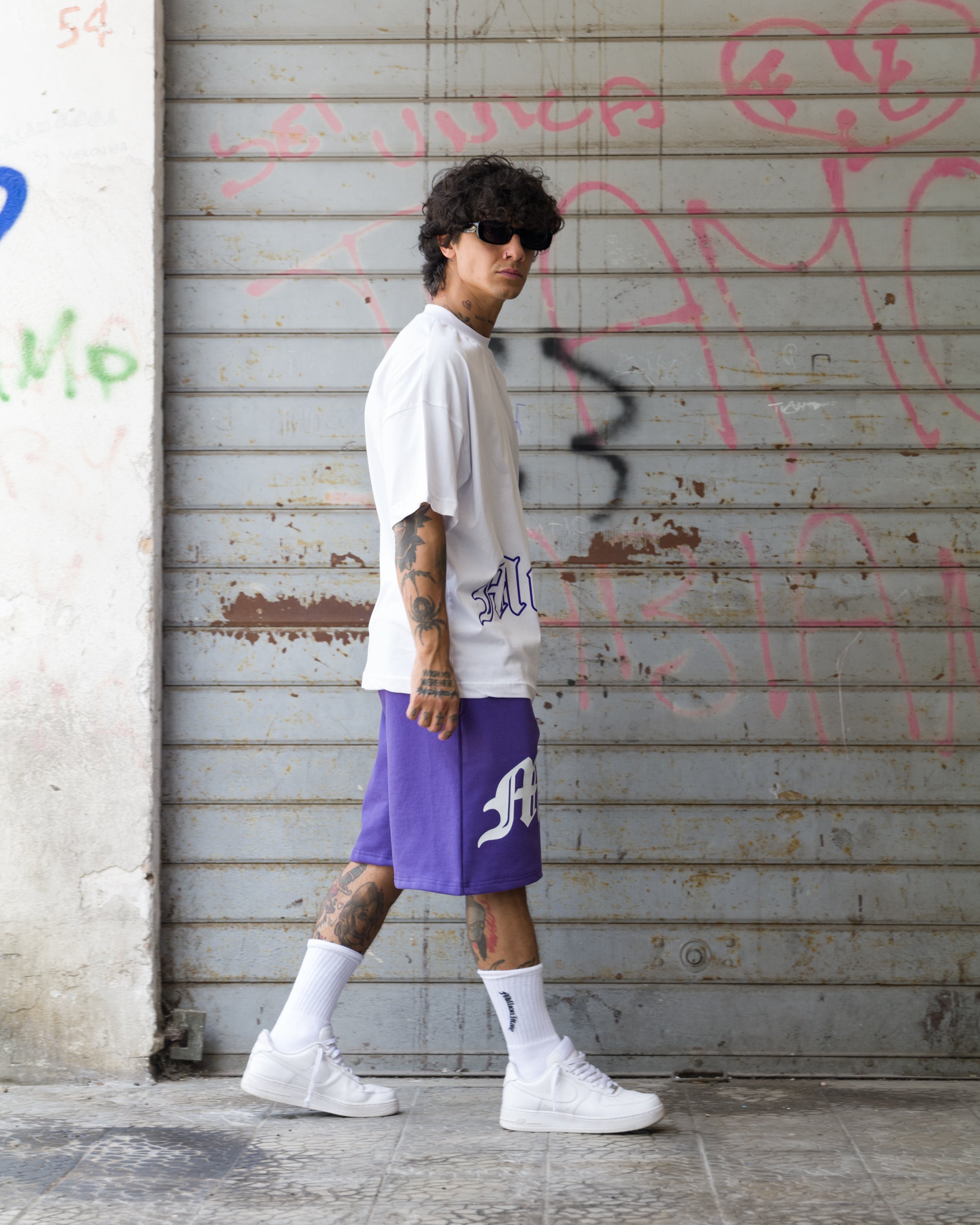 Shorts Logo Full Violett