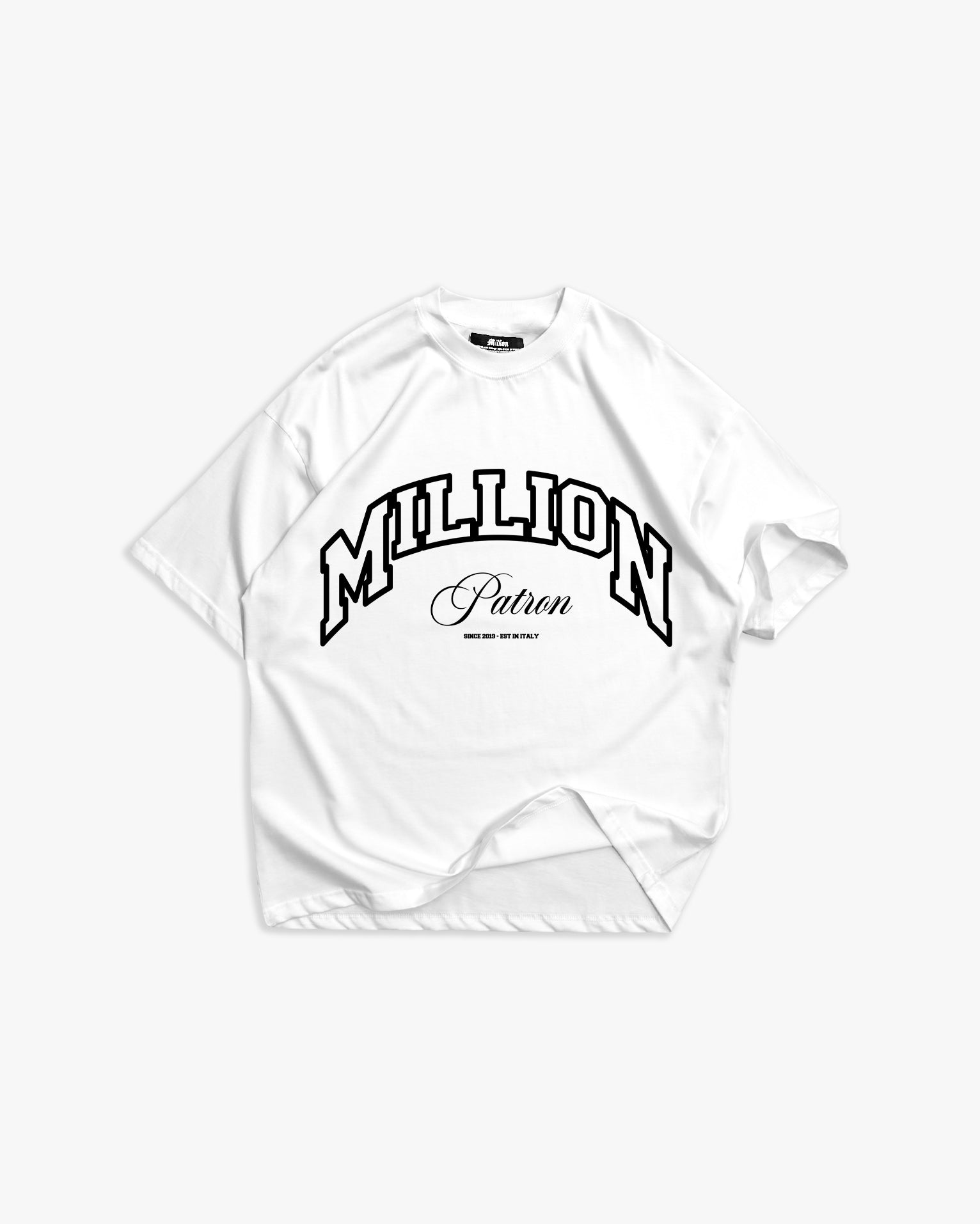Weißes T-Shirt mit schwarzem Logo