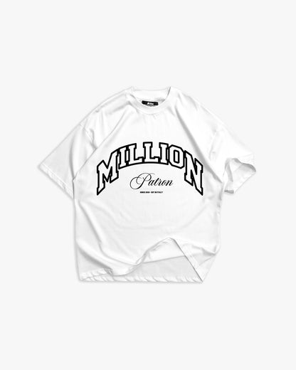 Weißes T-Shirt mit schwarzem Logo