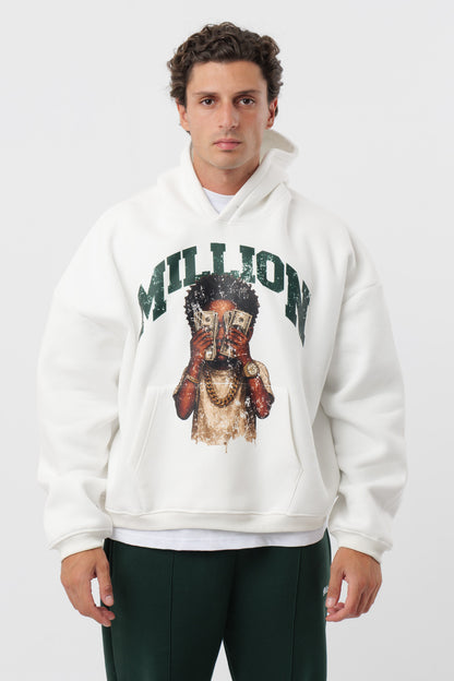 Cremefarbener Kinder-Hoodie