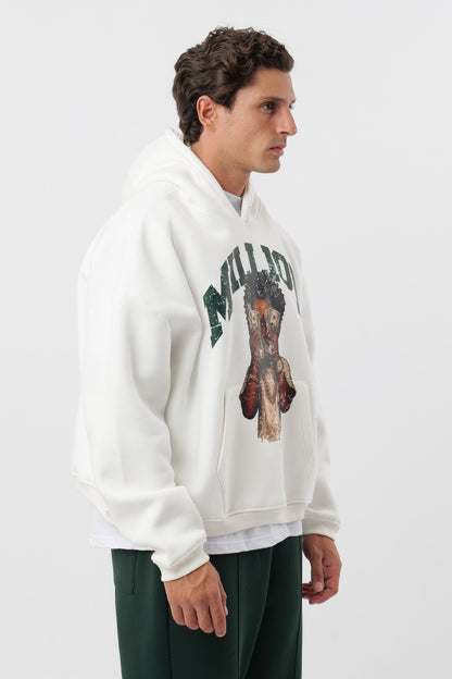 Cremefarbener Kinder-Hoodie