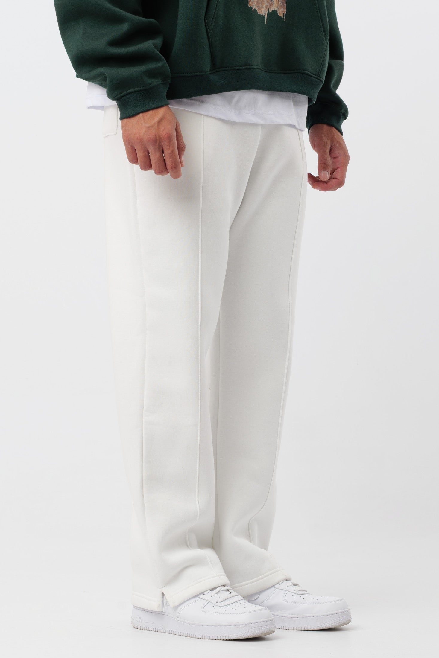 Jogginghose Logo Creme