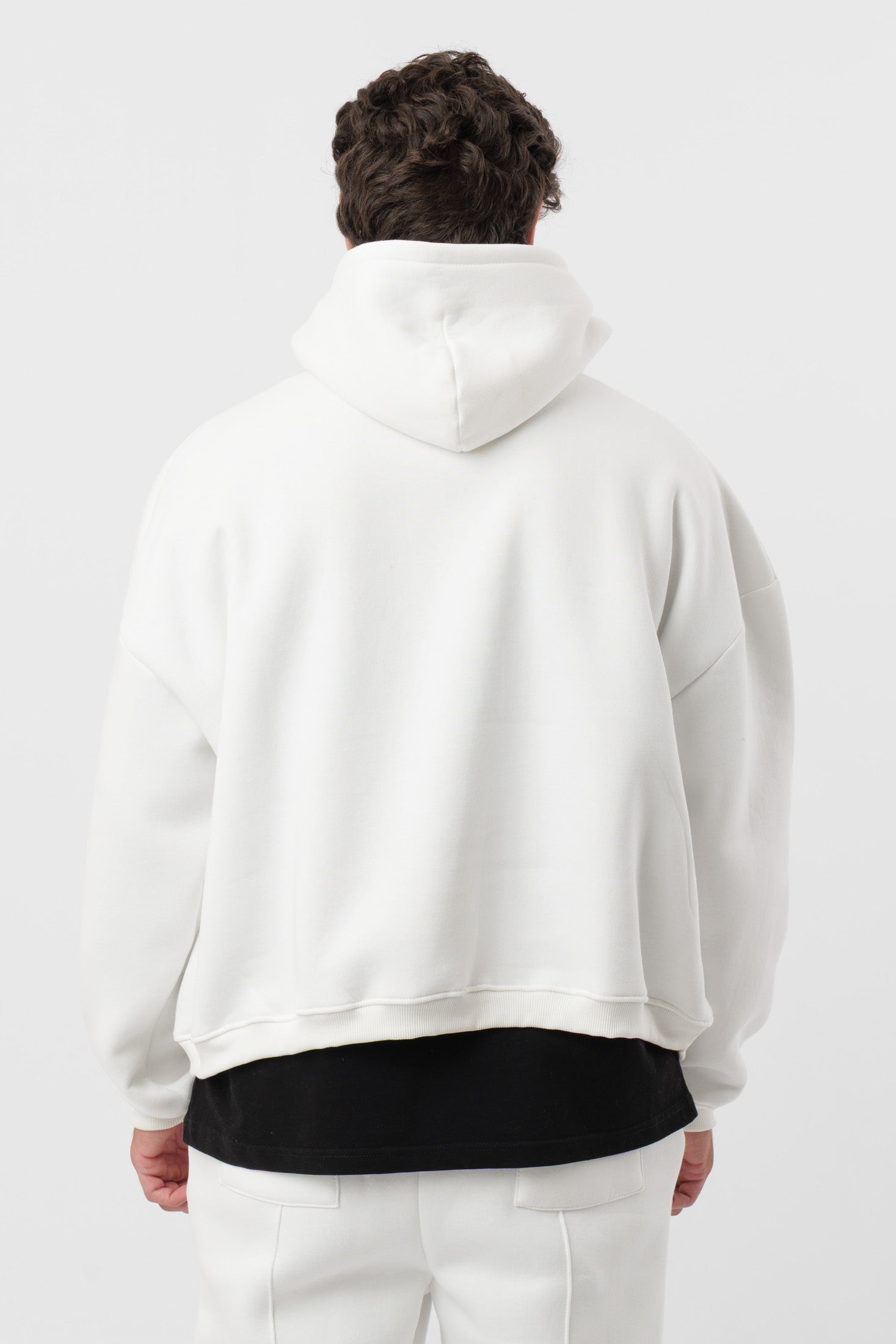 Cremefarbener Kinder-Hoodie