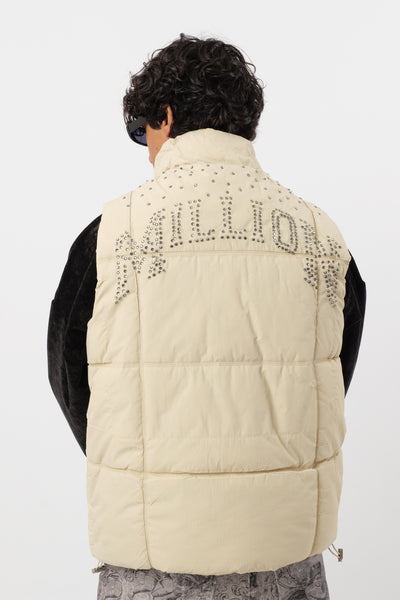 Patron Beige Ärmellose Jacke