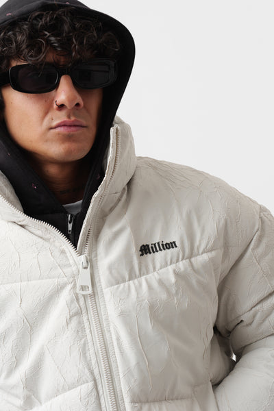 Puffer Logo Weiß