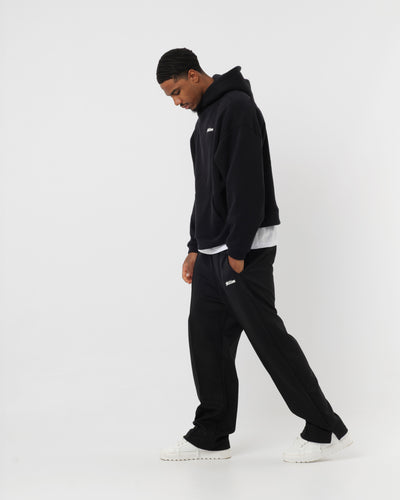 Hoodie mit Logo, schwarz