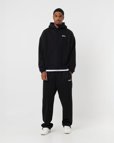 Hoodie mit Logo, schwarz