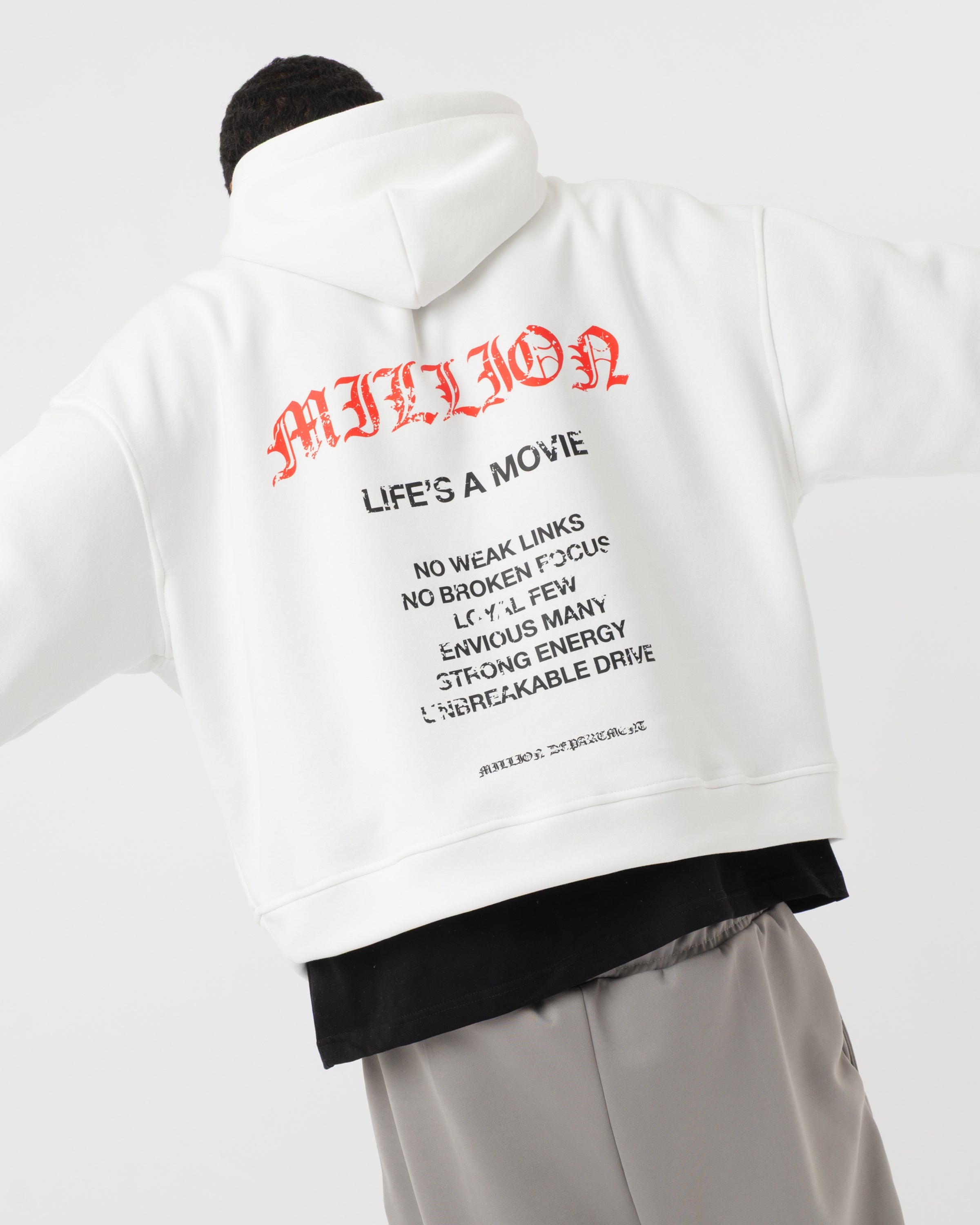 Hoodie Life's a Movie White