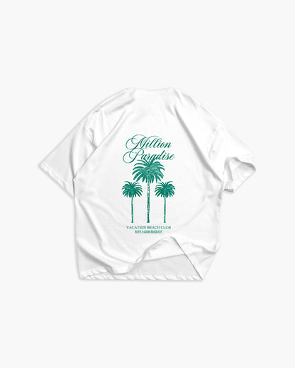 Weißes T-Shirt mit schwarzem Logo