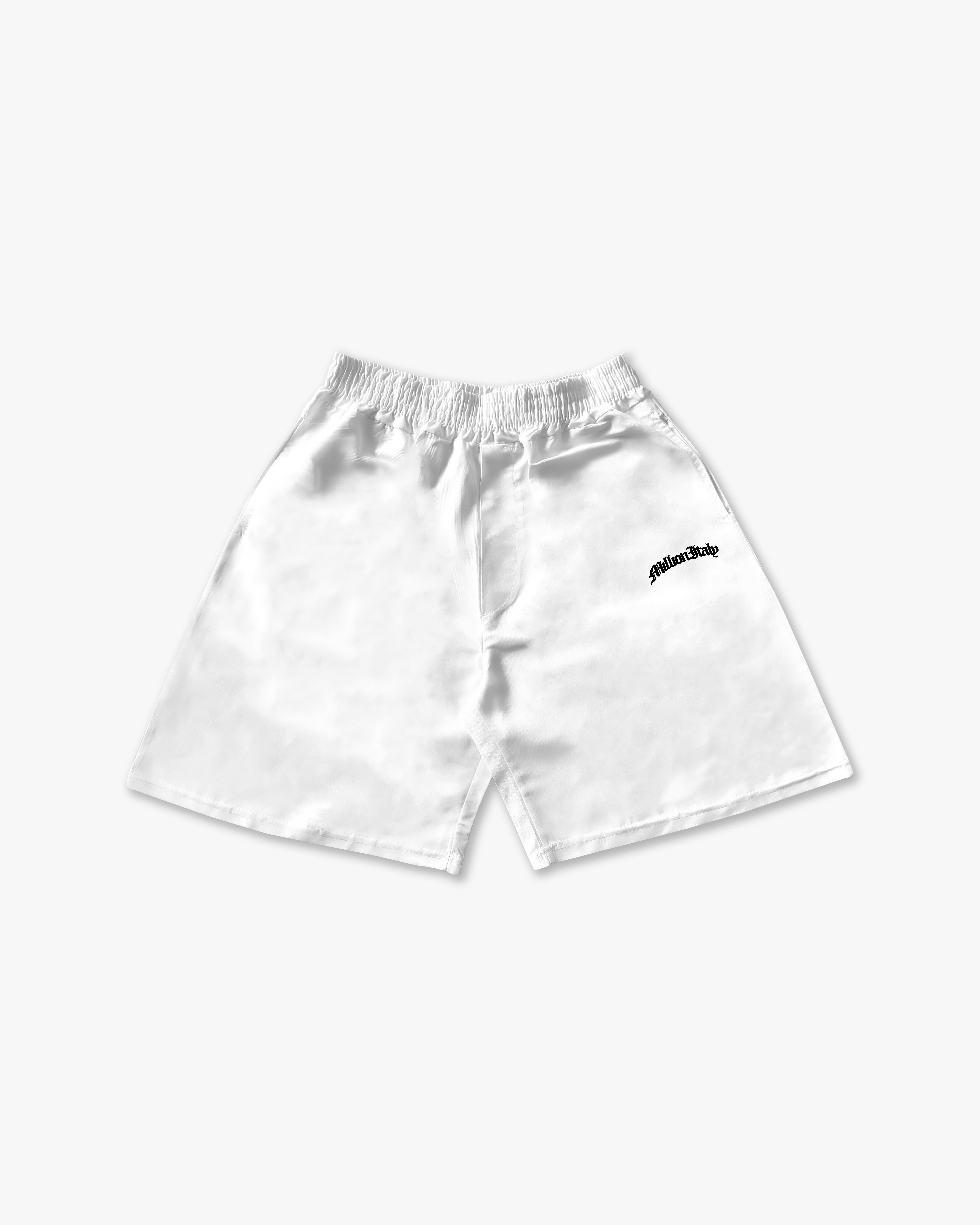 Shorts Tech Bianco - Logo Nero