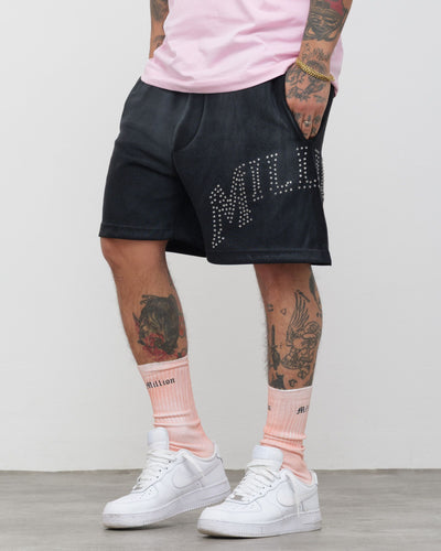 Shorts, schwarzer Schnitt